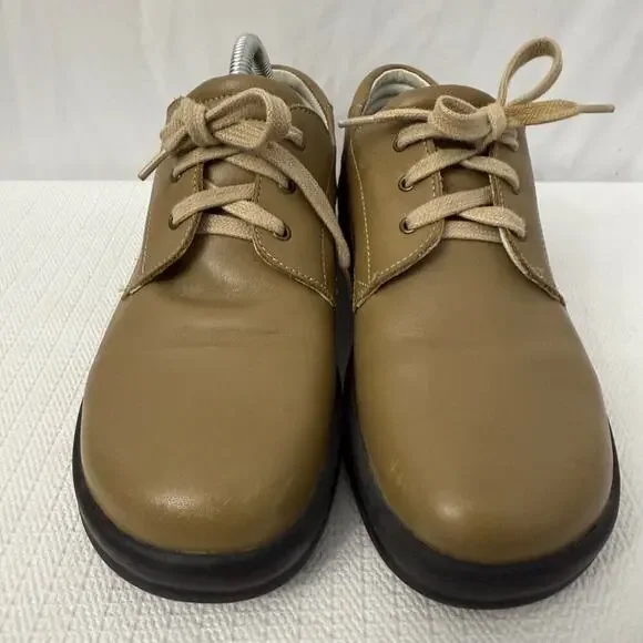 Footprints by Birkenstock Shoes Womens Size 8 Narrow Brown Leather Portugal 39